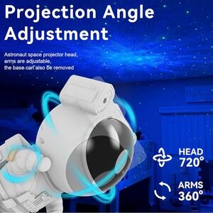 Astronaut Starry Galaxy Projector Lamp-003 LED Nebula Star Night Light w/ Remote